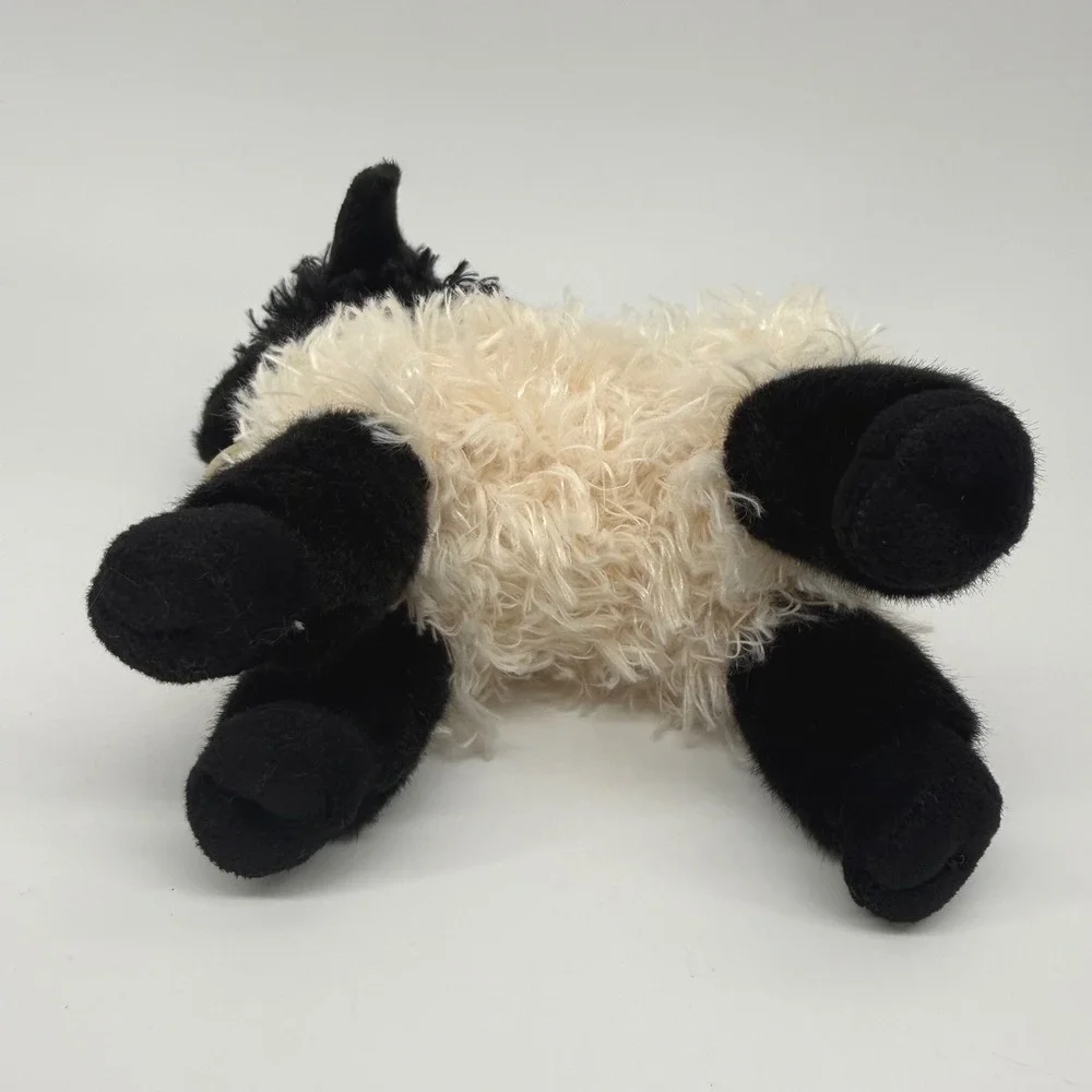 Aurora Miyoni Tots 8.5in Suffolk Lamb Plush Black Face Cream Fleece 26365